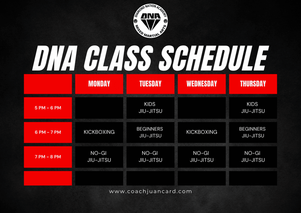 class schedule table